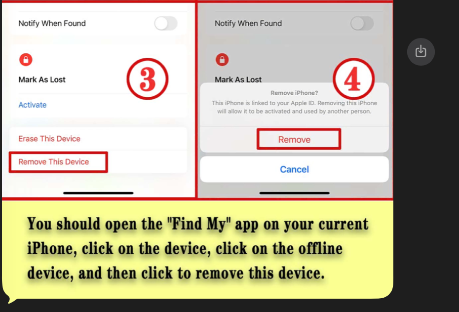 Follow-up social engineering message concerning the stolen iPhone